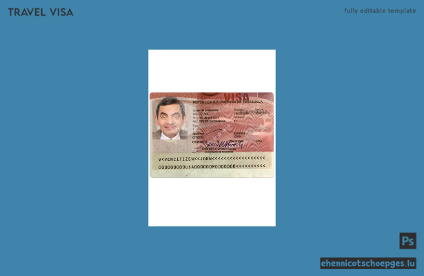 Beispiel für ein Venezuela-Visum (Vorschau)